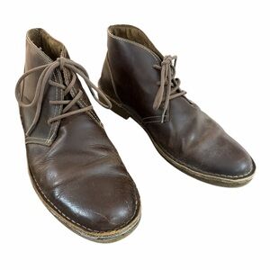 Dockers Men's Brown Leather Ankle Boots